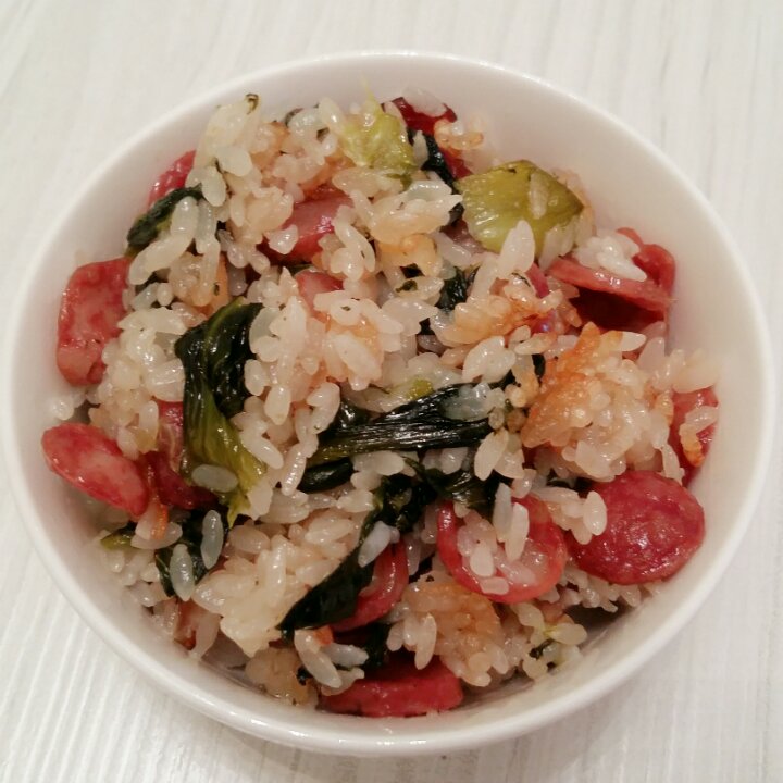 猪油菜饭，电饭煲也能做出好吃的菜饭