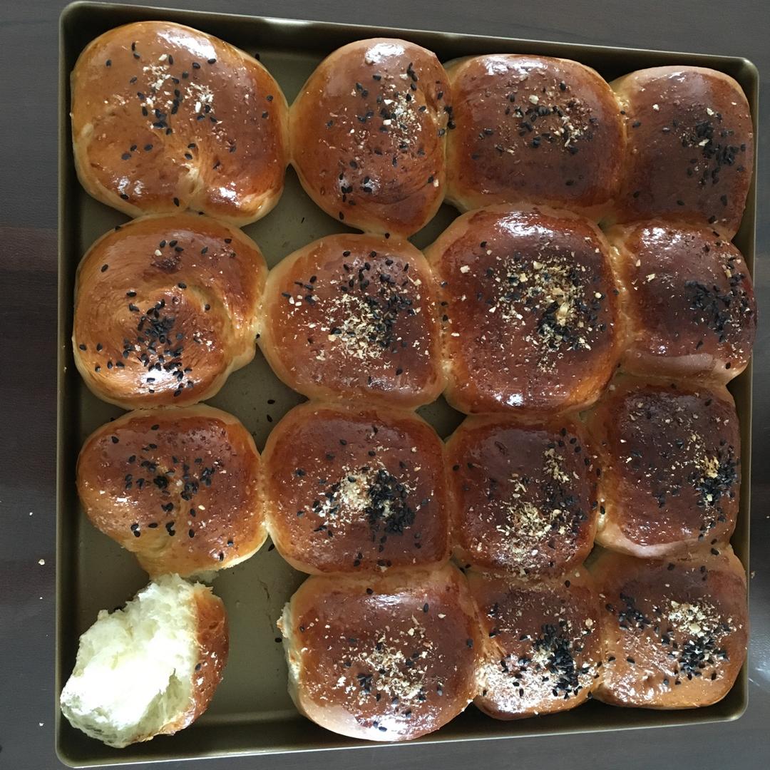 鲜奶油小餐包（一次发酵）
