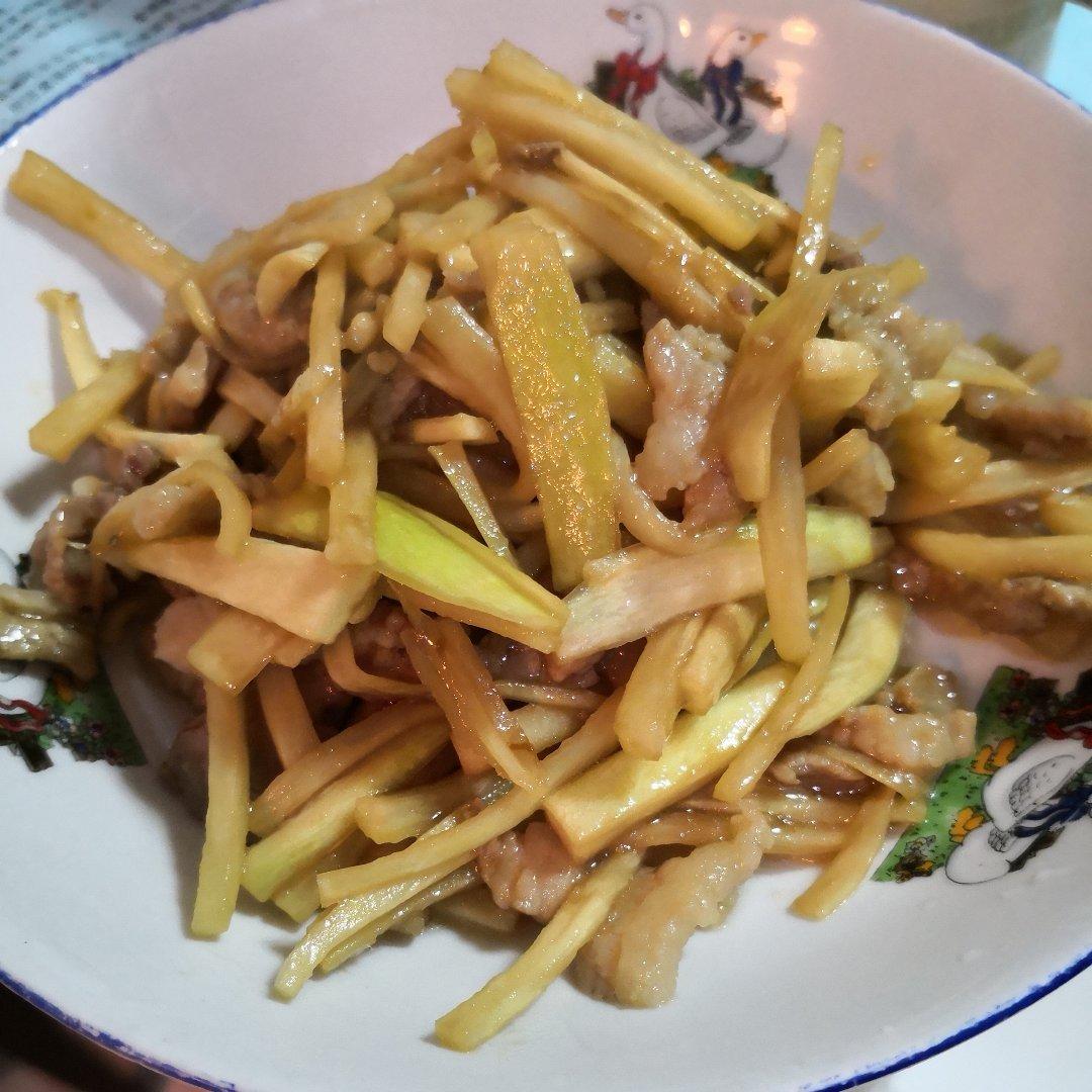 茭白炒肉丝