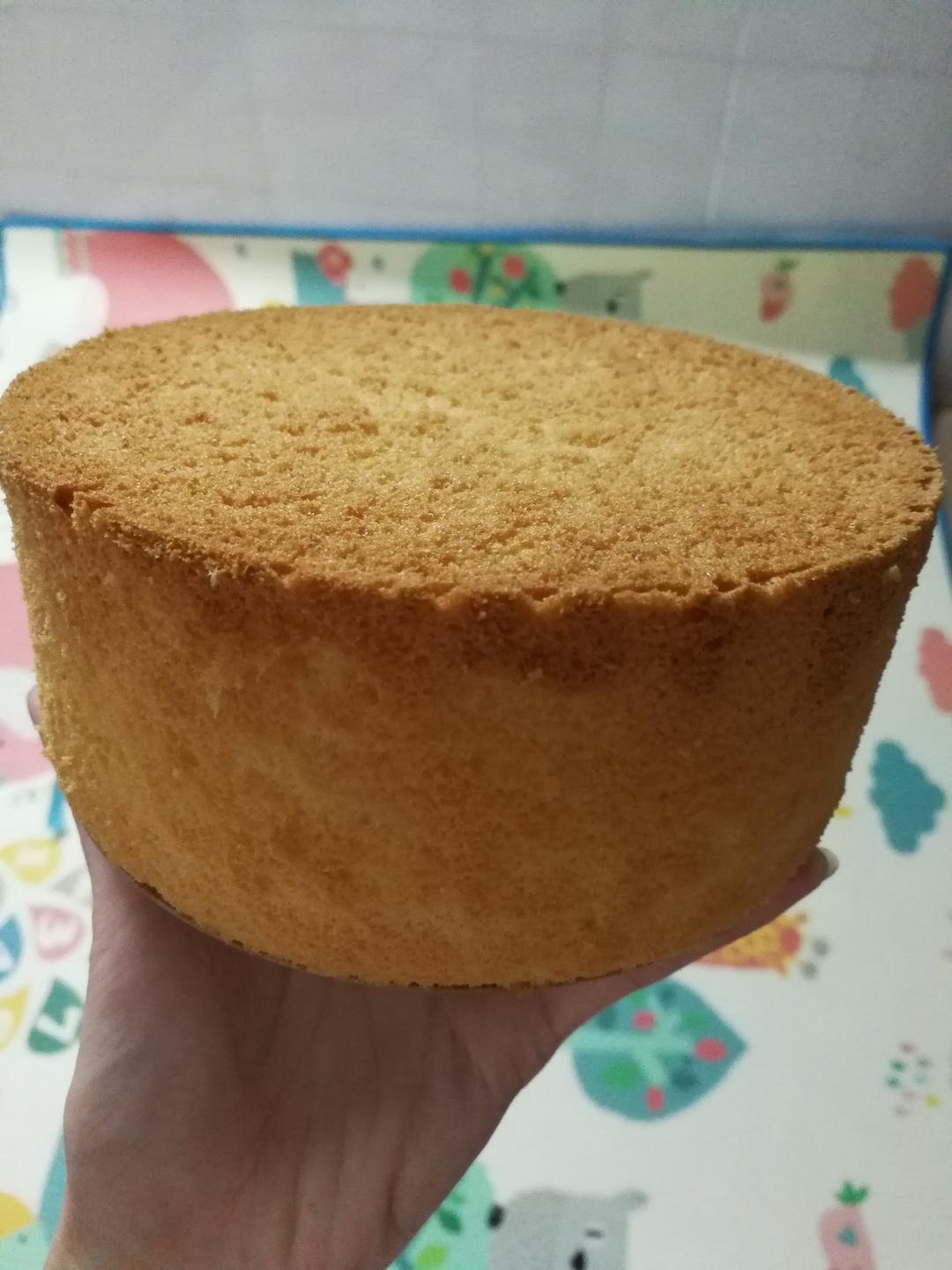 六寸戚风蛋糕胚