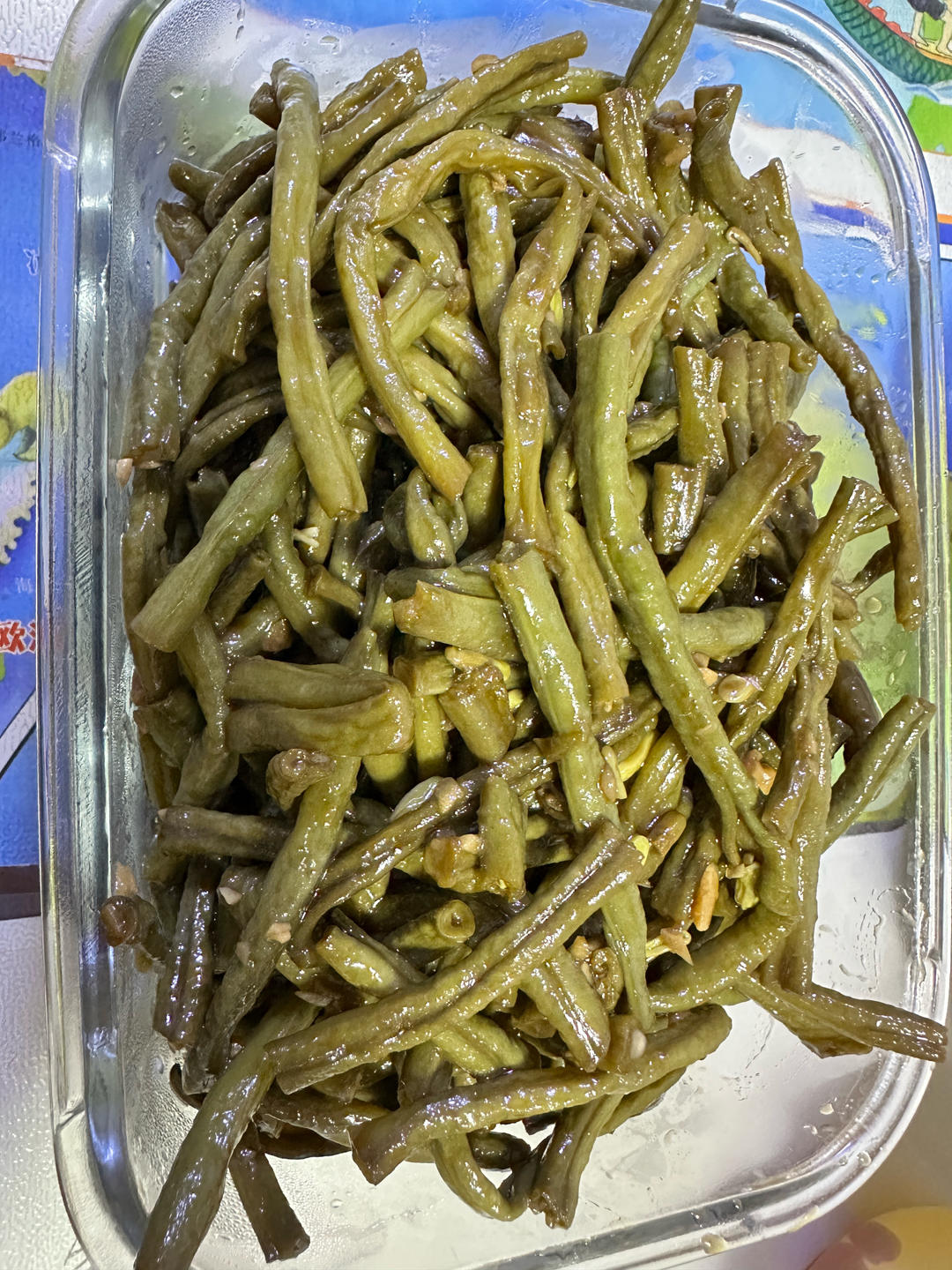 蒜油焖豆角