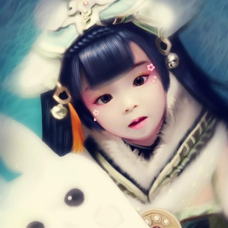 纸扇折梅