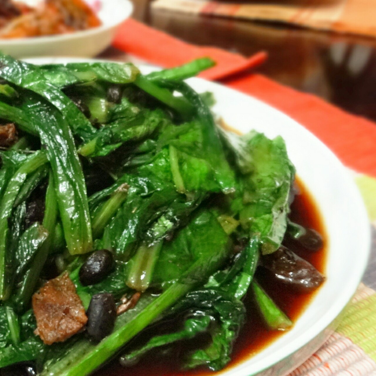 豆豉鲮鱼油麦菜