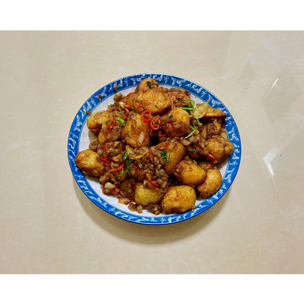 孜然香辣煎小土豆