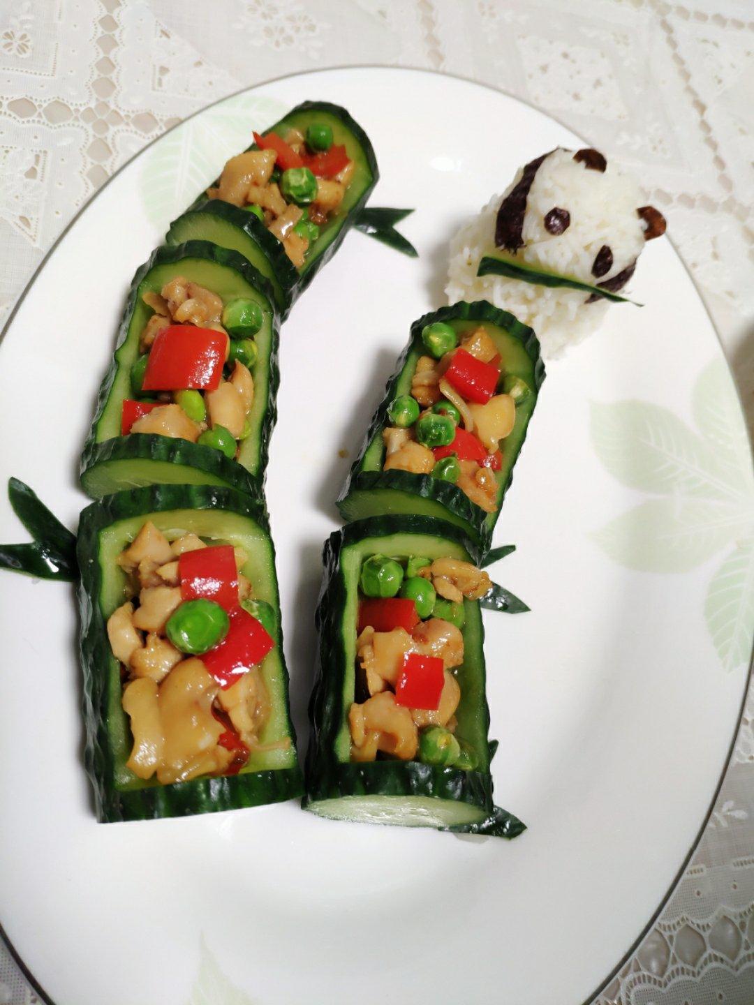 【年味】-节节登高-鸡胸肉沙拉&熊猫饭团