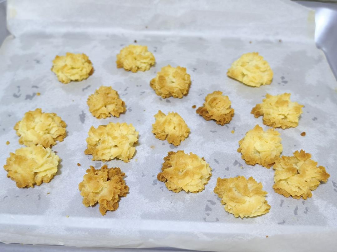 曲奇饼干，完美配方超好挤，酥到不敢碰，一个月还能酥掉渣