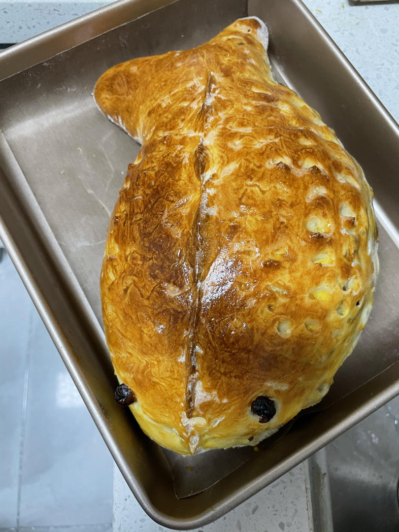 总有刁民想害朕v6s8做的二月二の全麦无糖低油果仁面包鱼