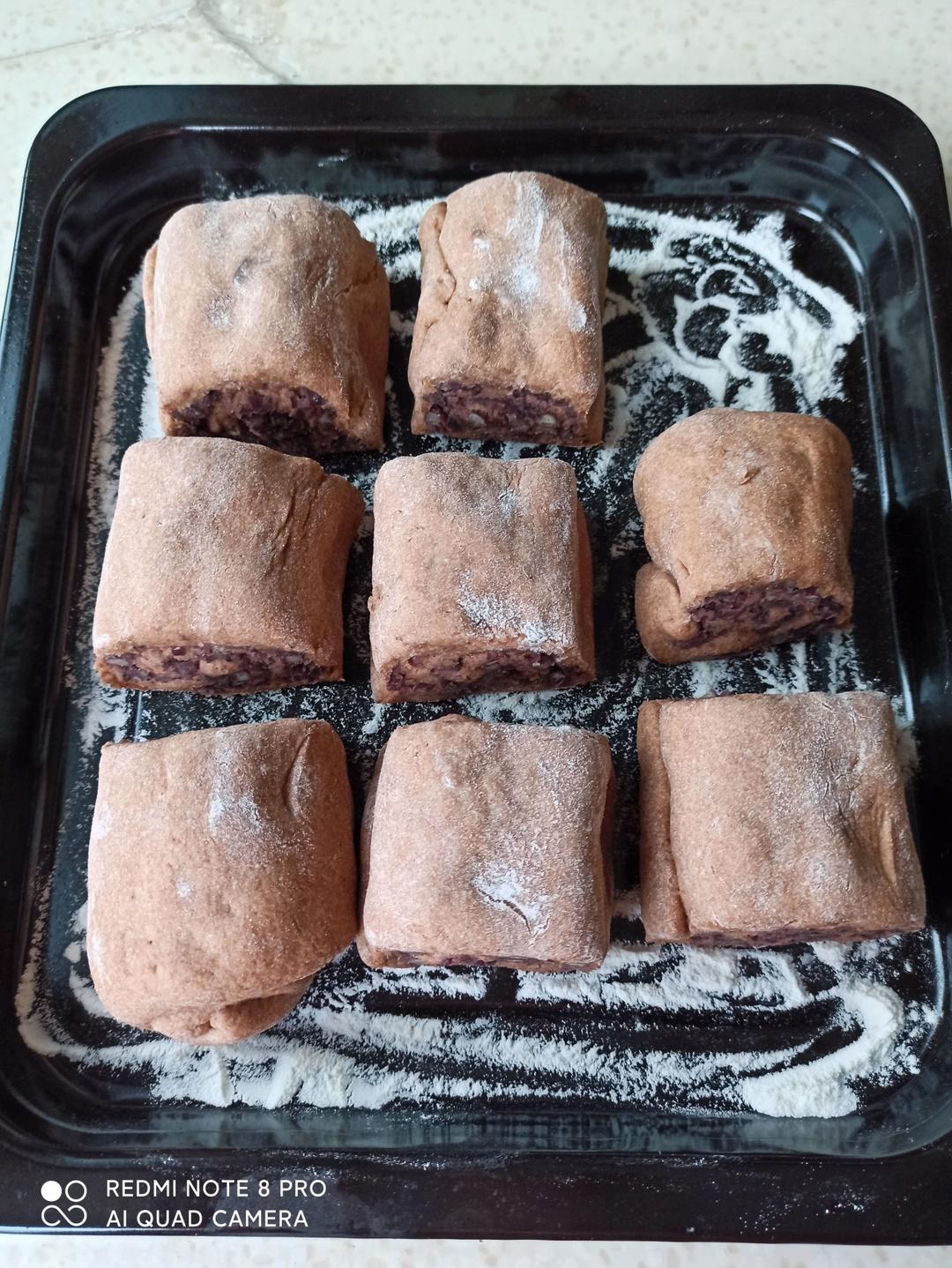 超简单红豆花卷