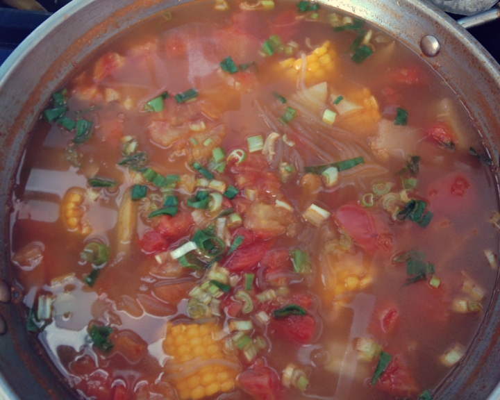 西红柿土豆玉米汤的做法