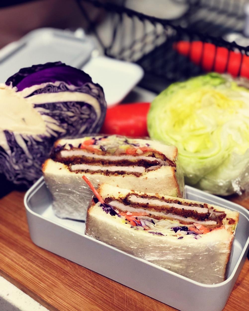 【曼达小馆】野餐——猪排三明治