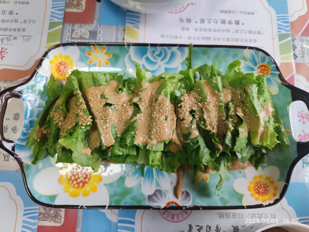 每次做都光盘的麻酱油麦菜