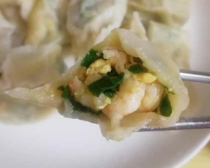 韭菜虾仁饺子