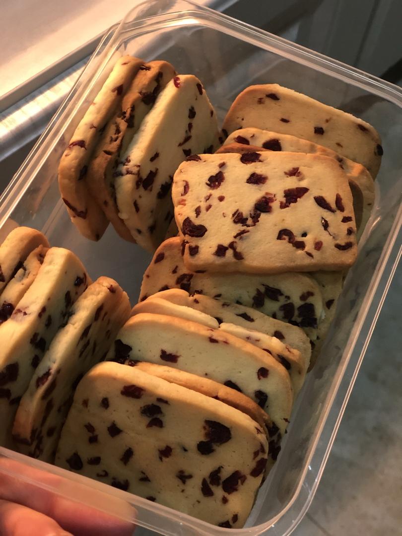 低糖少油版蔓越莓饼干