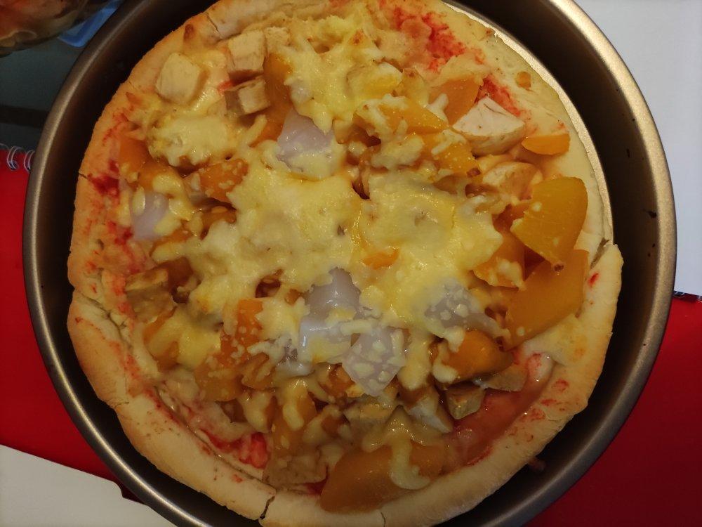 自制九寸水果披萨，味道不要太好！