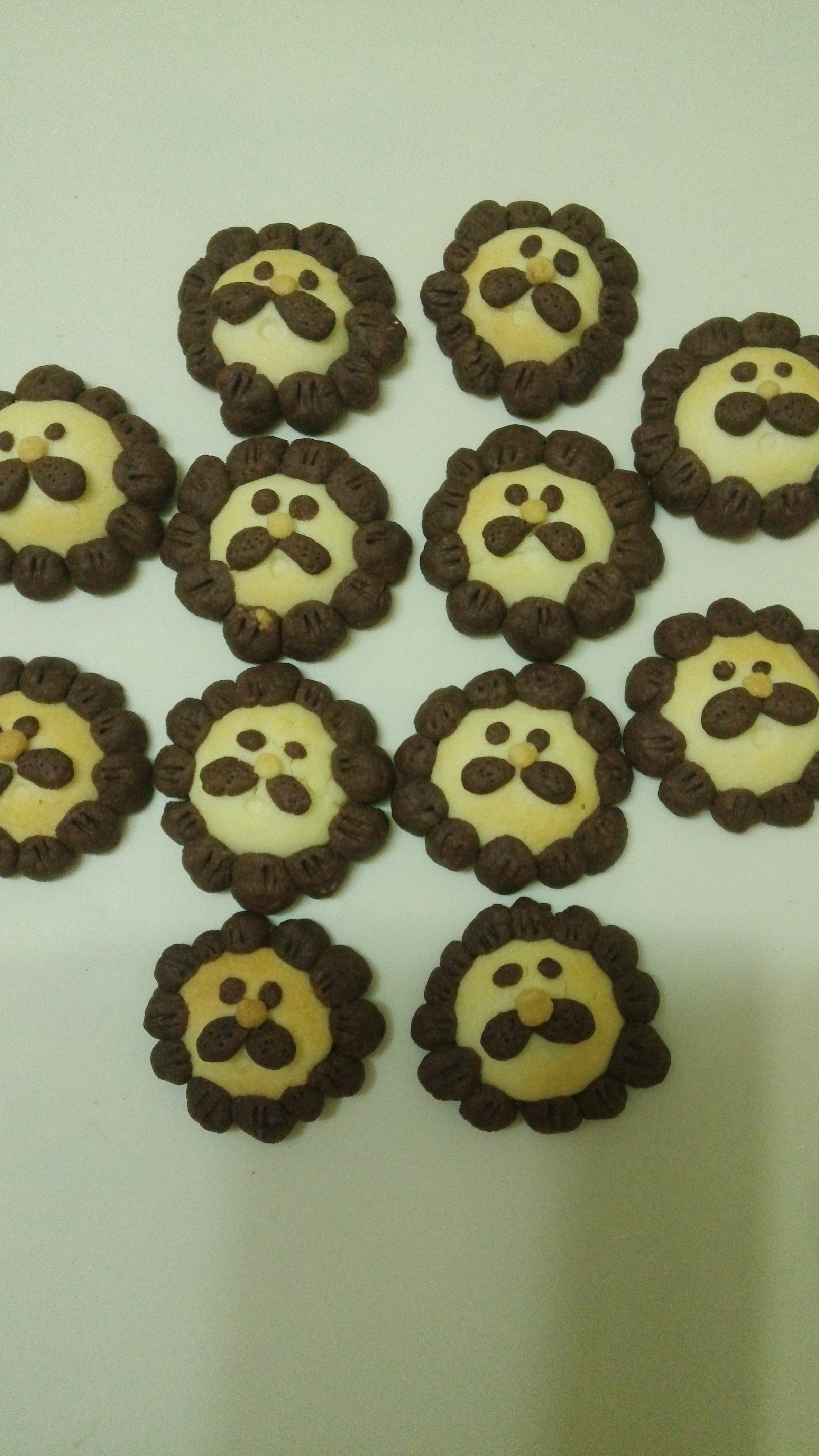 幽翎娃娃做的呆萌小狮子黄油饼干(独家造型)