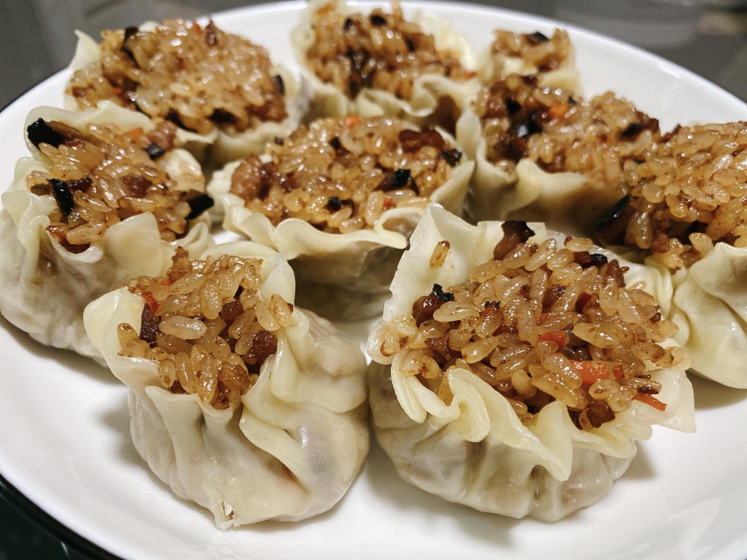 糯叽叽的香菇肉末烧卖