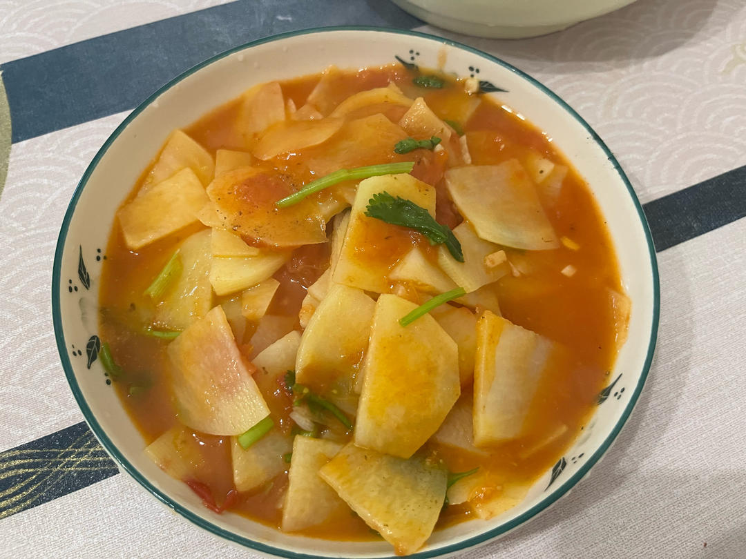 西红柿炒土豆片