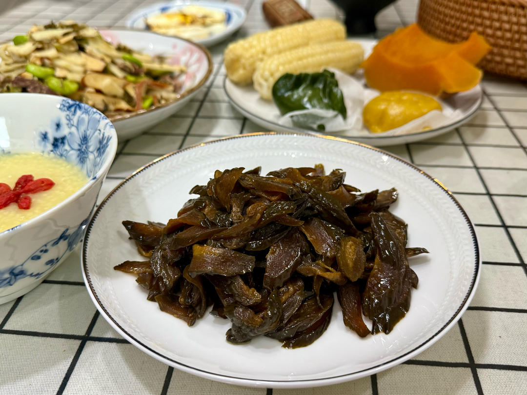 简单的下粥菜炒酱瓜