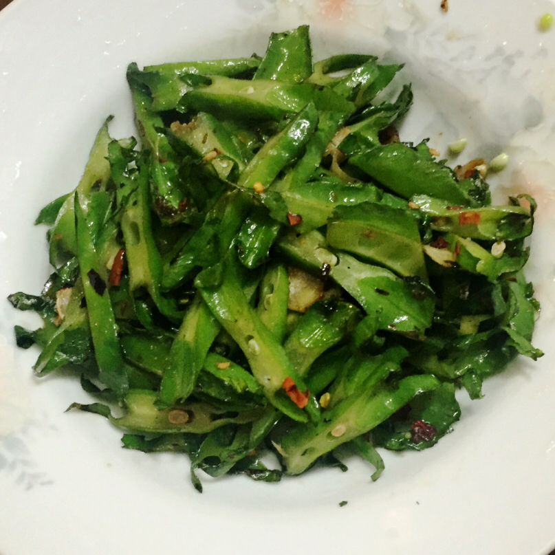 清炒四角豆