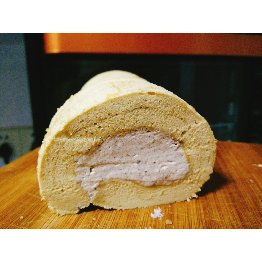 咖啡大理石纹蛋糕卷