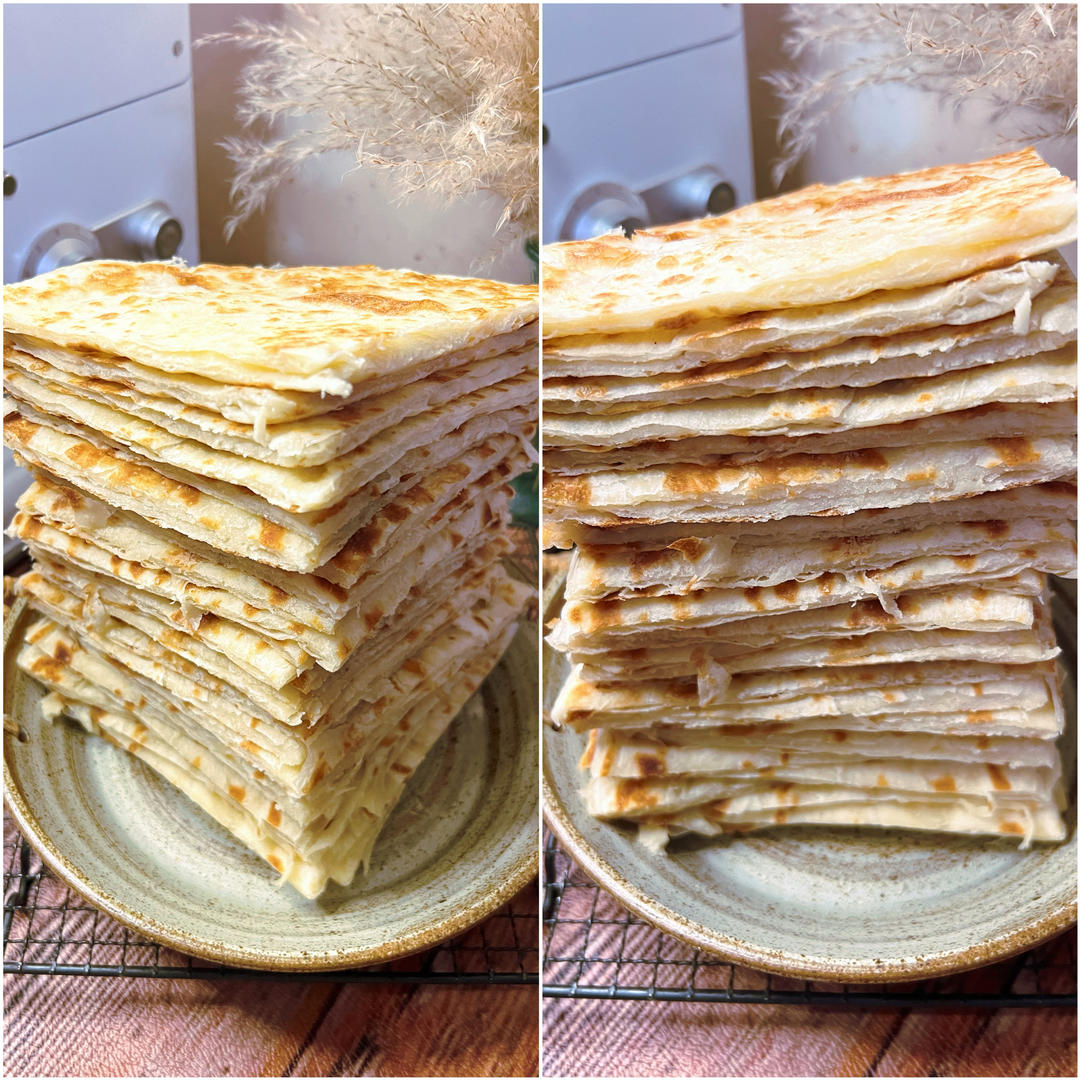 单县羊汤白饼｜筋道柔软泡不烂的千层饼