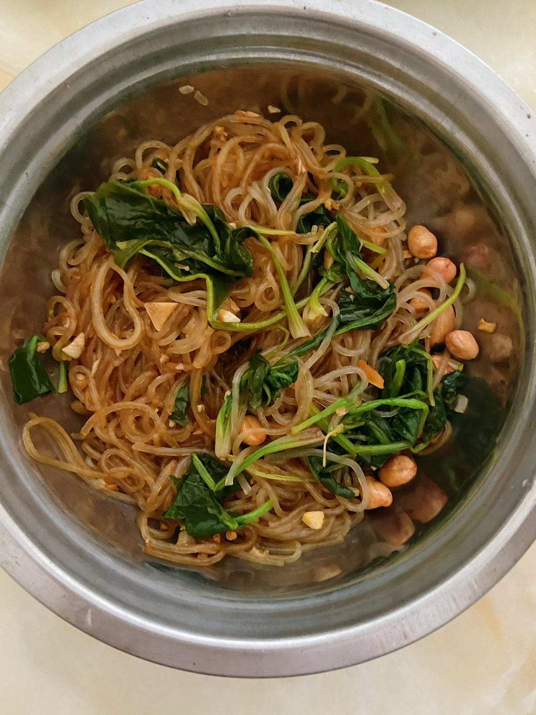 超级下饭菜-菠菜拌粉丝
