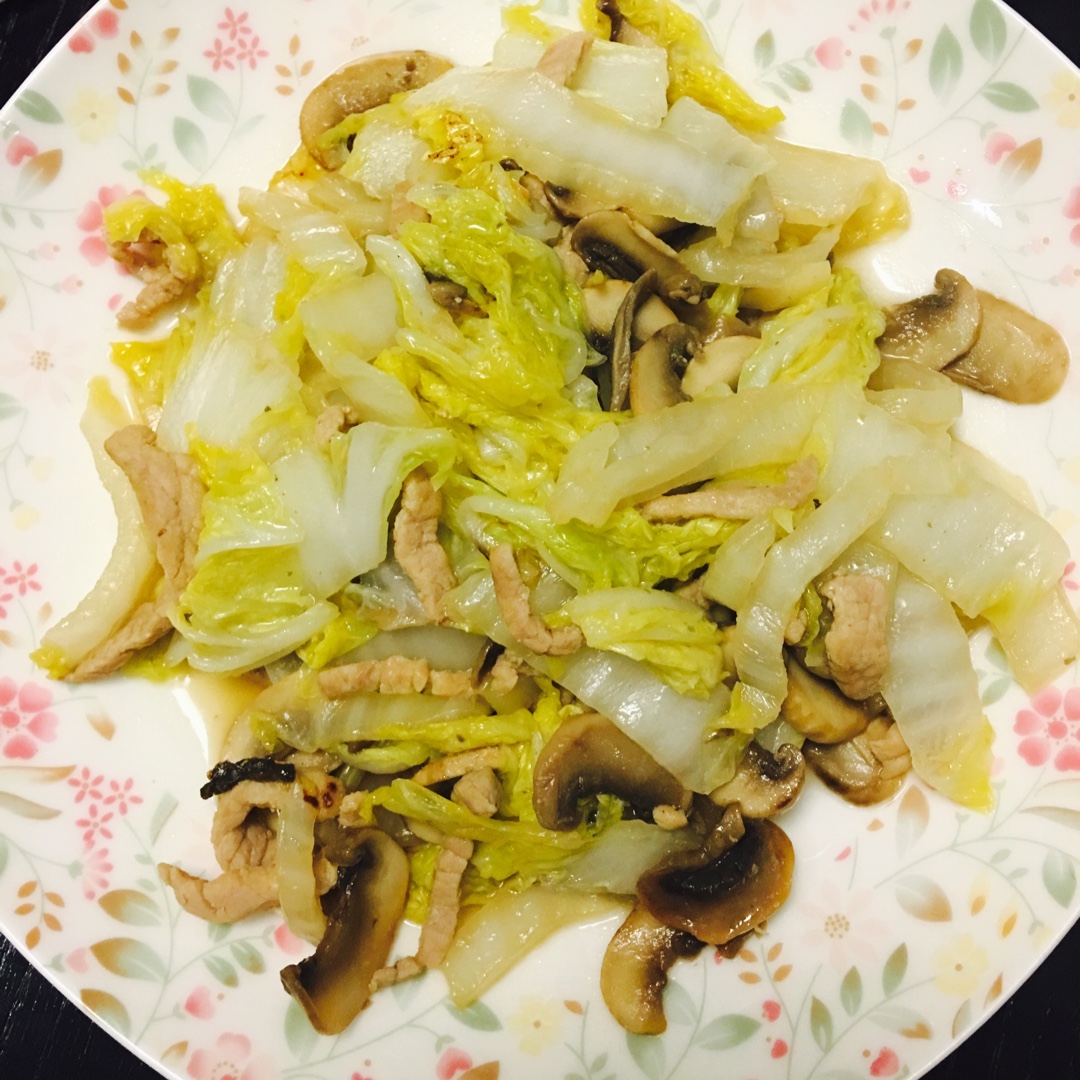 白菜炒肉