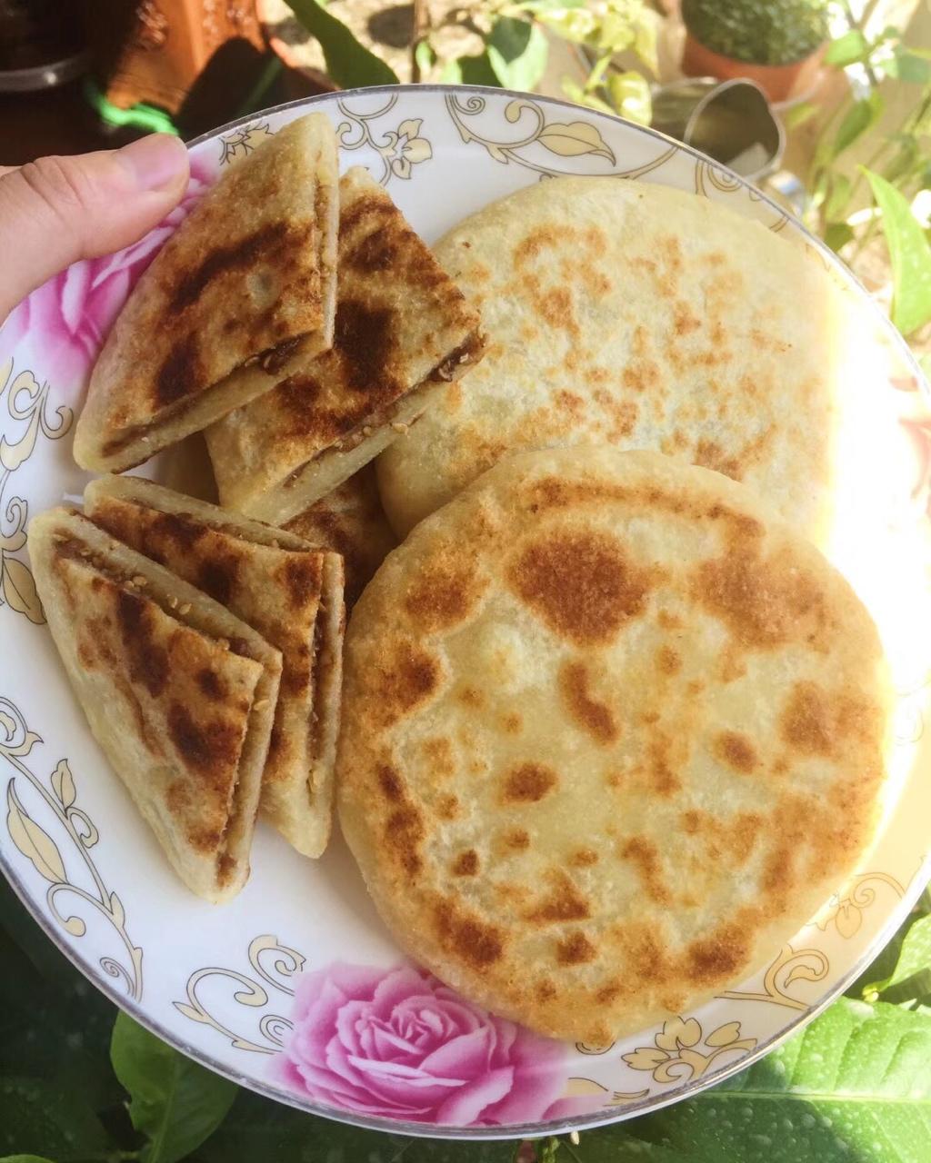 黑麦豆渣红糖馅饼