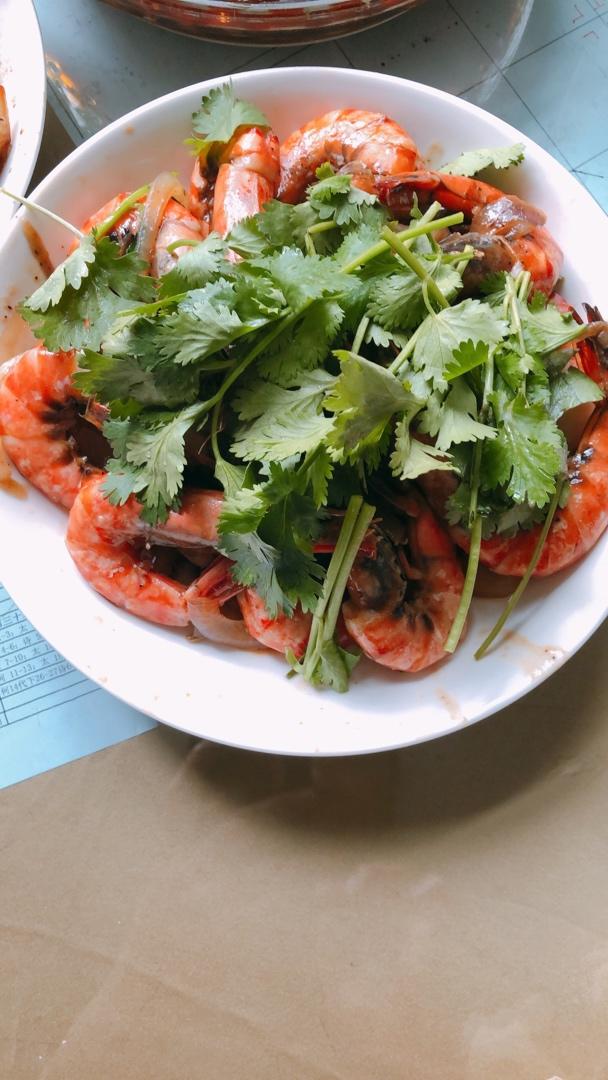 胡椒黑虎虾