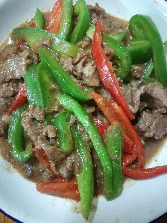 青椒牛肉炒豆干