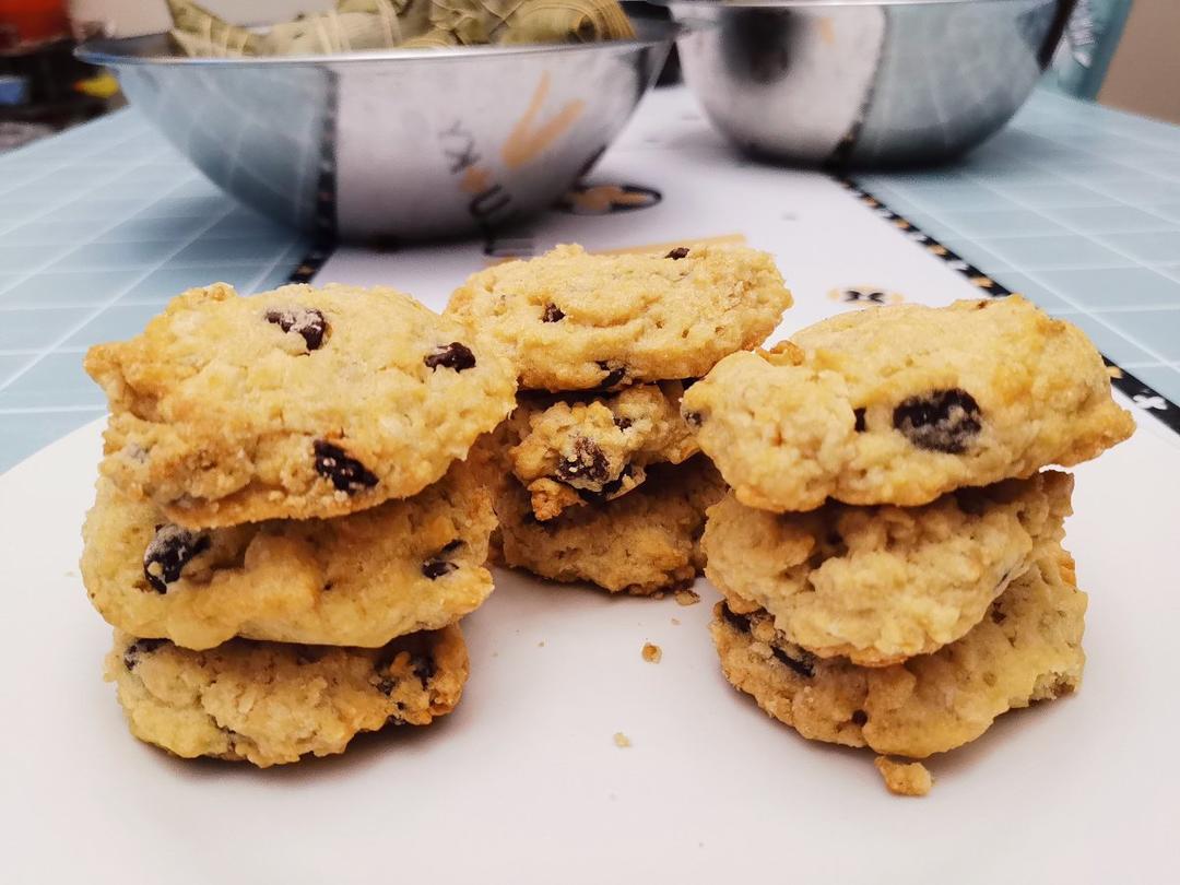 随吃随烤的纽约燕麦曲奇🍪零厨艺免打发