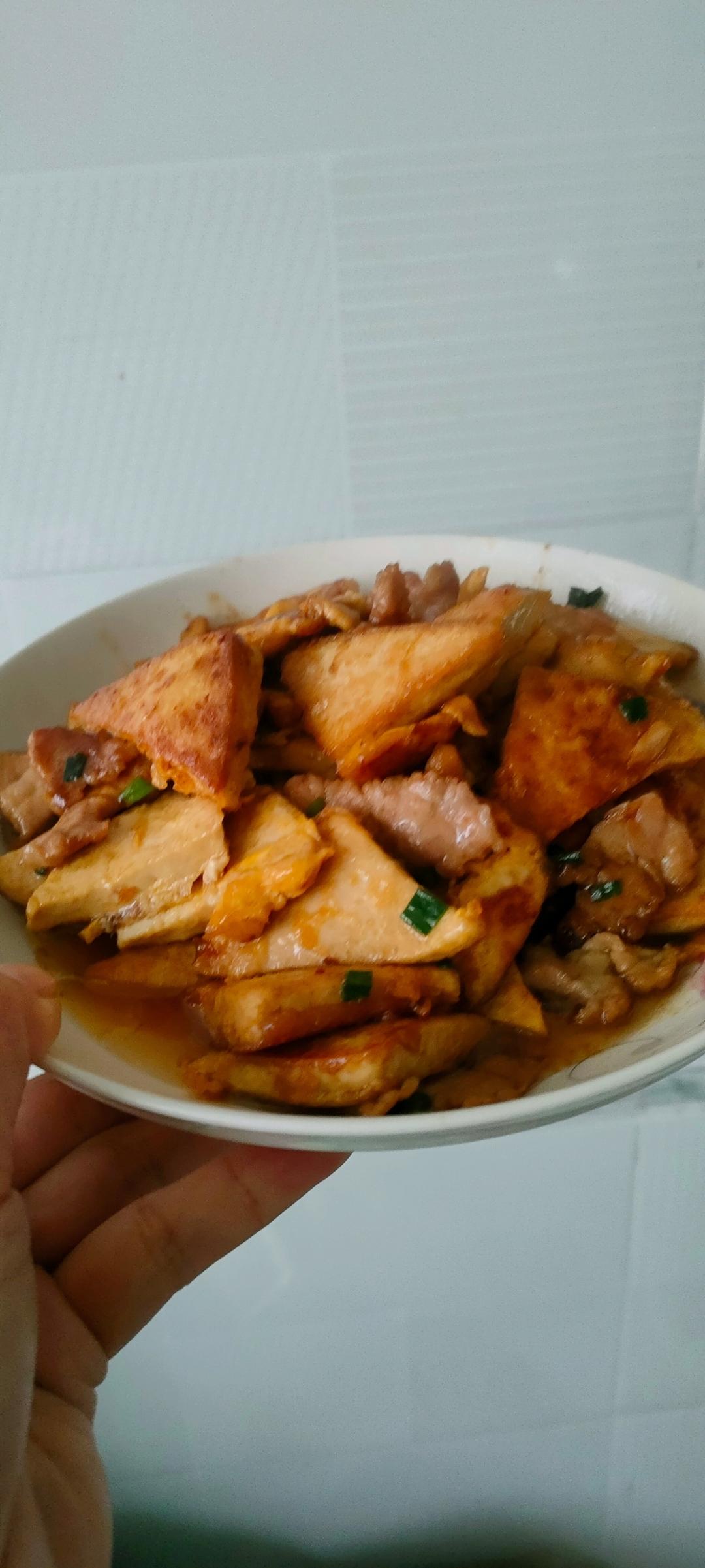 焖煎豆腐