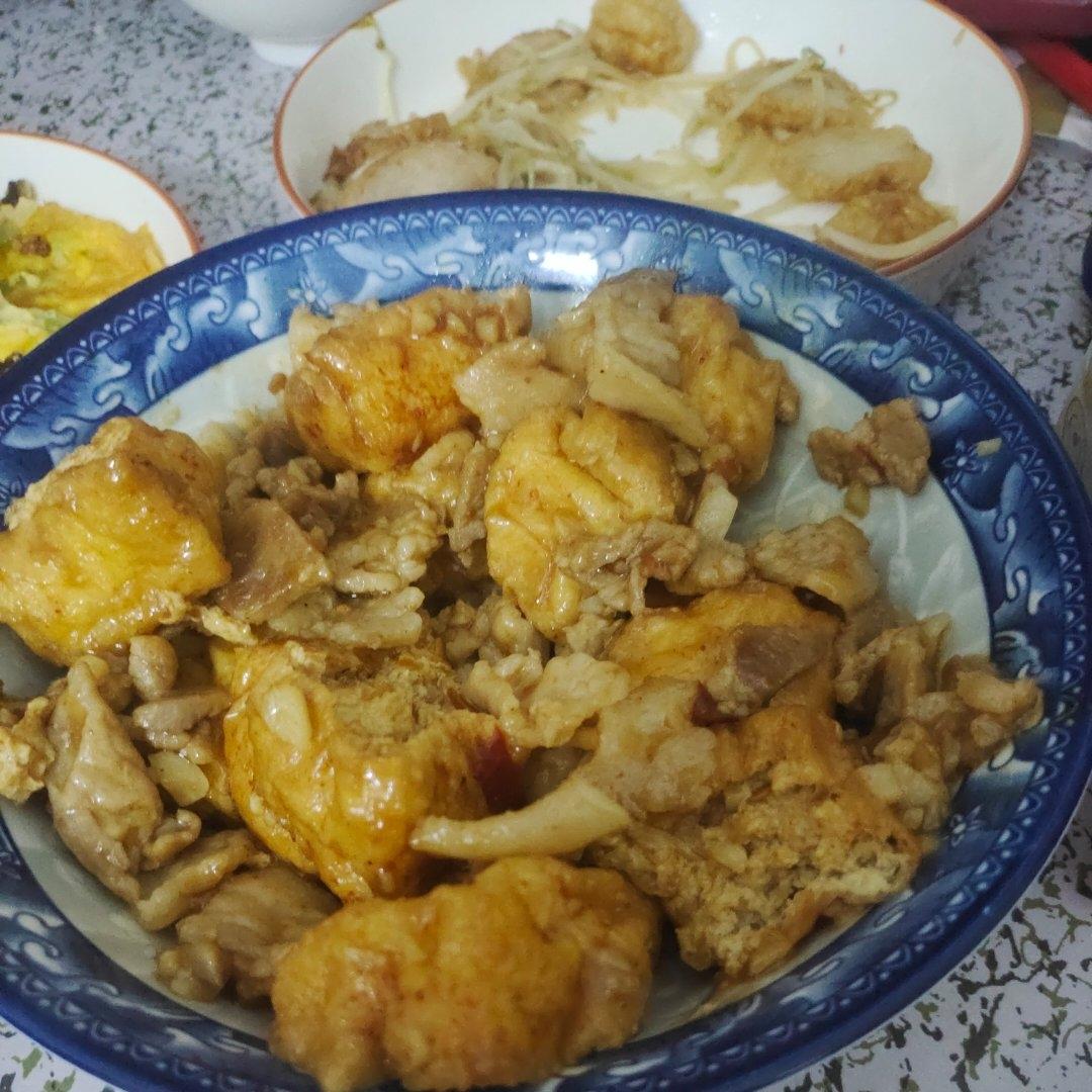 肉末炒豆泡（下饭菜）