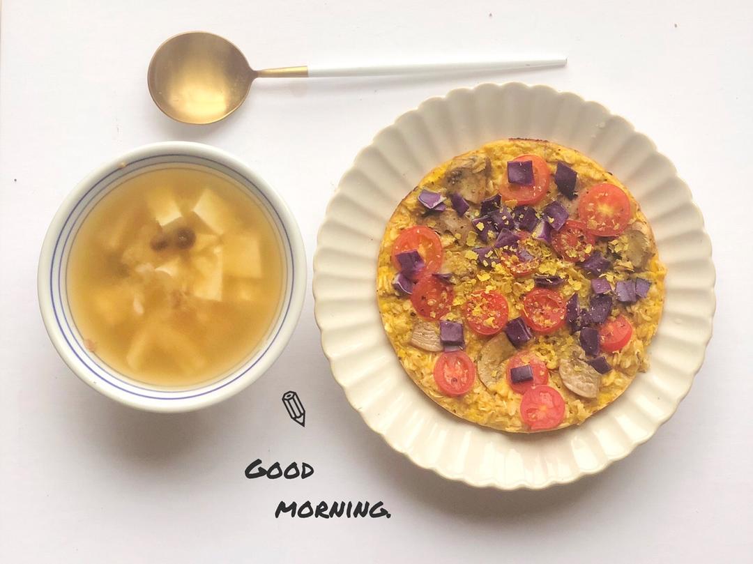 增肌减脂麦片披萨