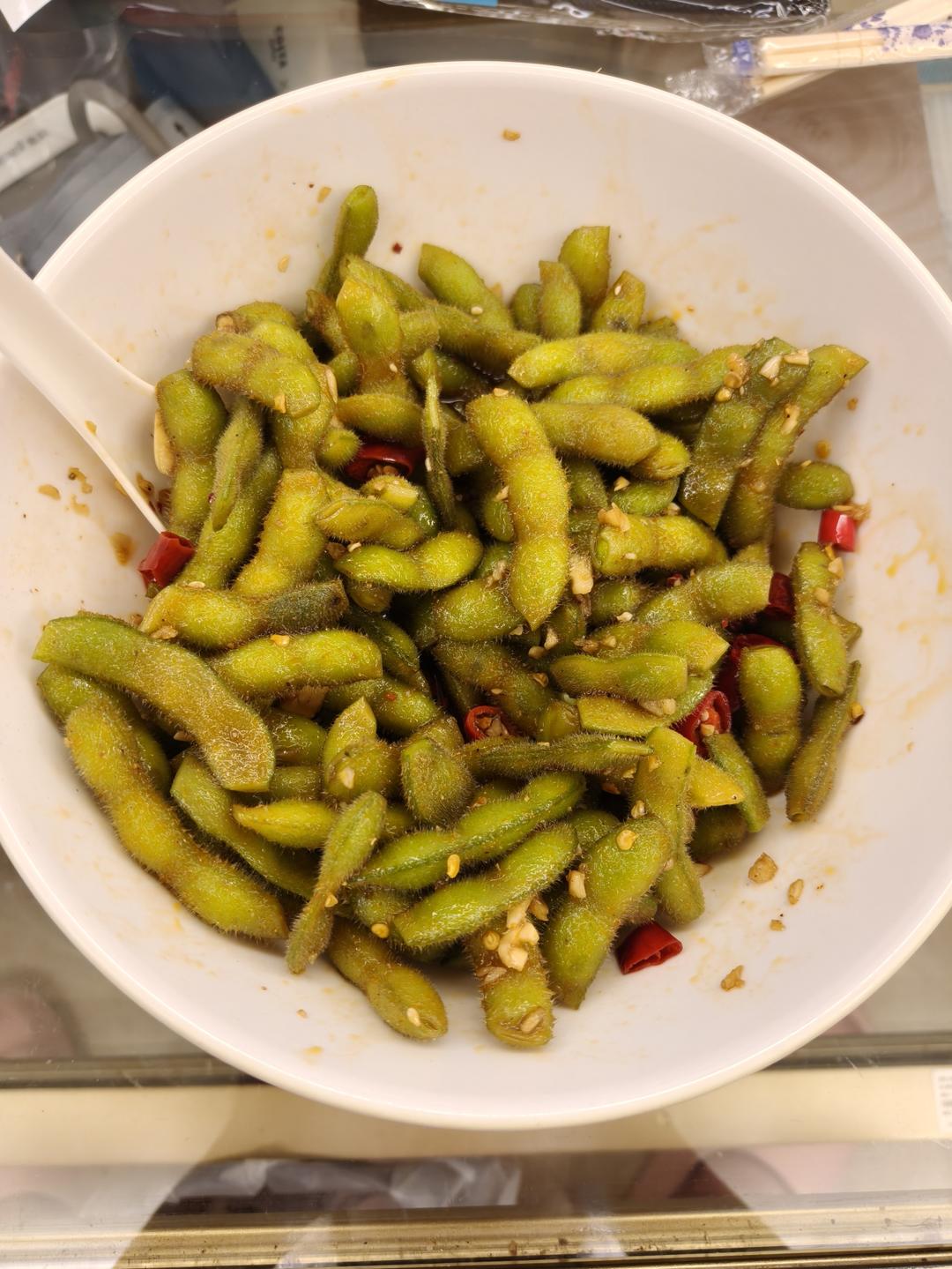 凉拌毛豆