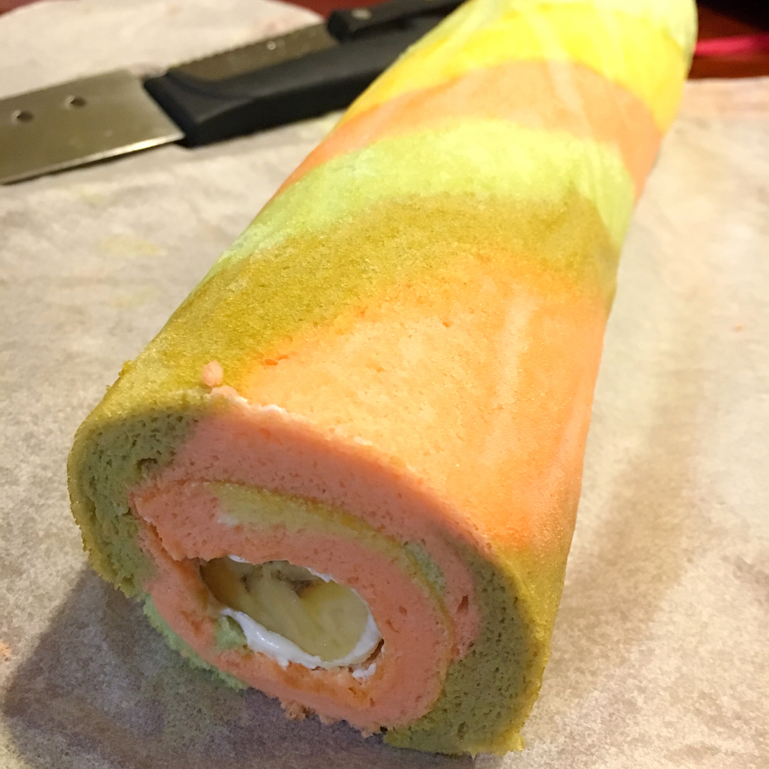 彩虹卷（戚风蛋糕版）