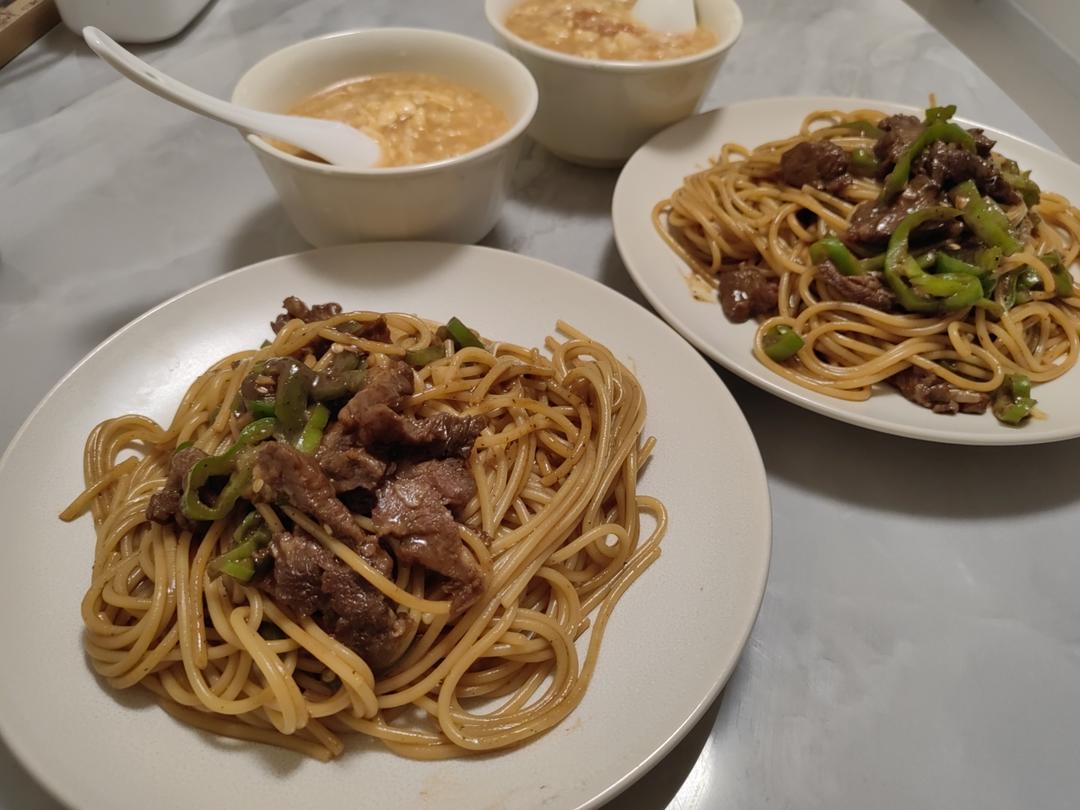 味道不输西餐厅的黑椒牛柳意面