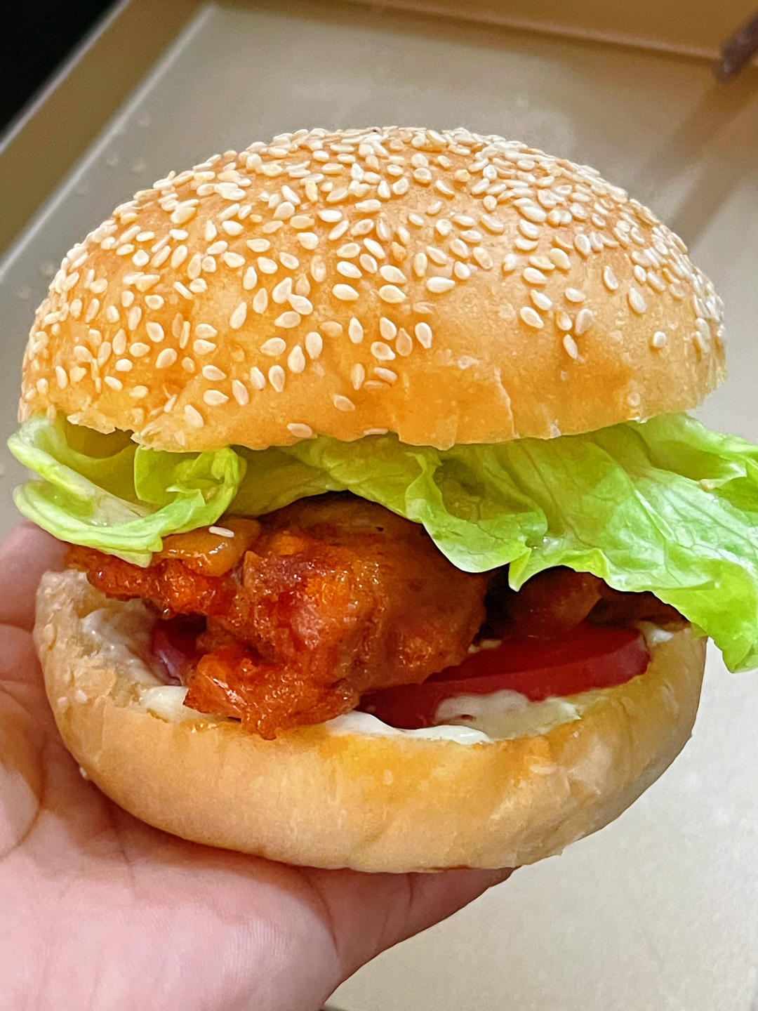 🍔奥尔良煎鸡腿汉堡