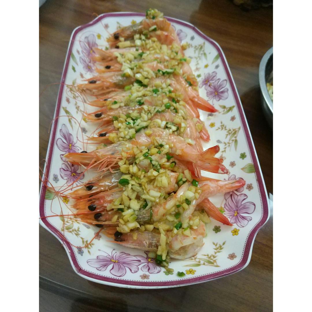 蒜蓉蒸虾