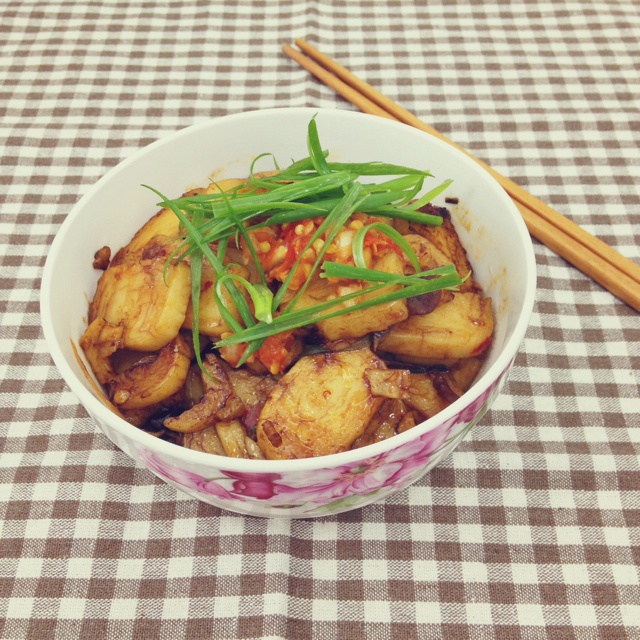 豆豉辣炒年糕