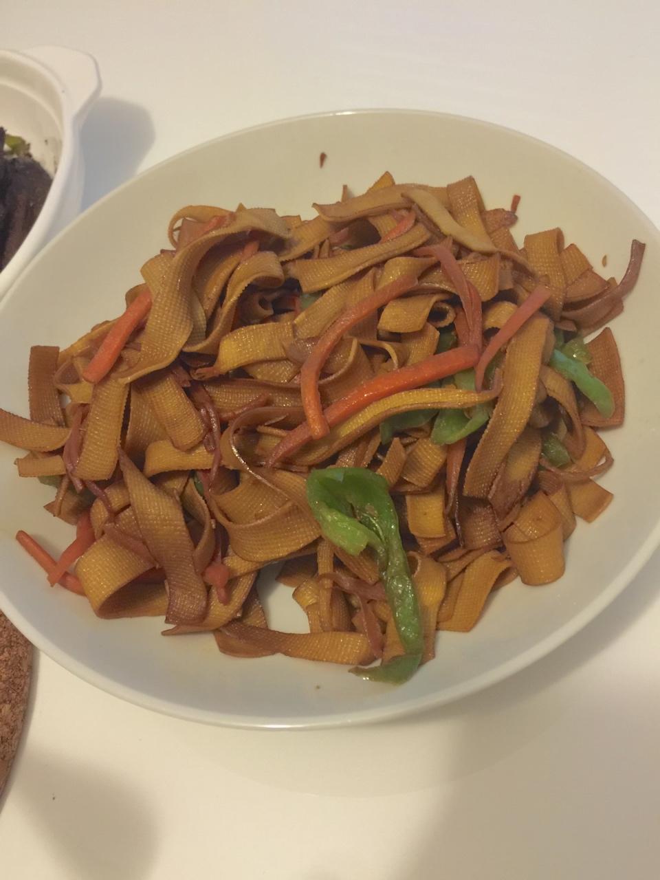 清炒豆腐皮