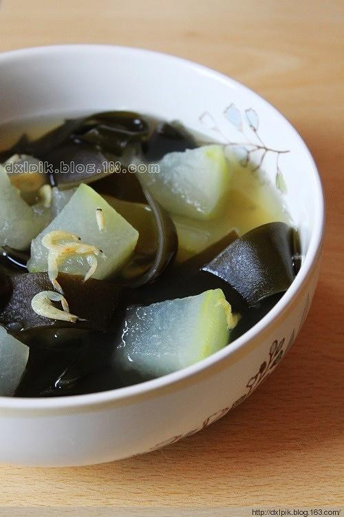 虾米冬瓜海带汤的做法