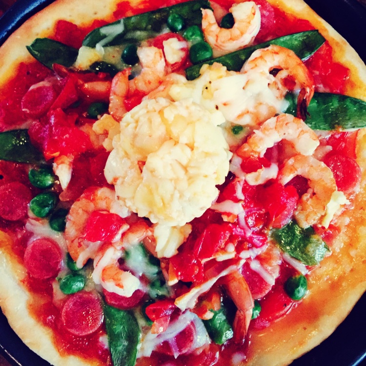 完美海鲜芝士披萨（附披萨酱、饼皮做法）