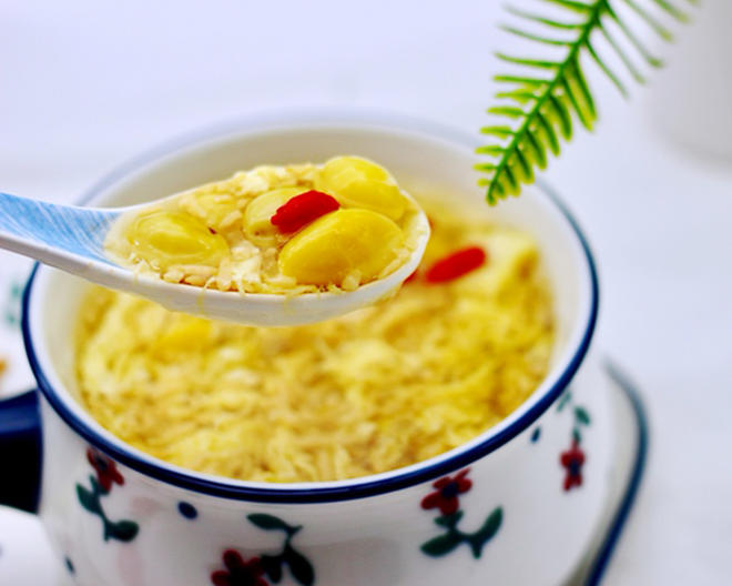 冰糖酒酿鸡蛋羹～润燥小甜汤的做法