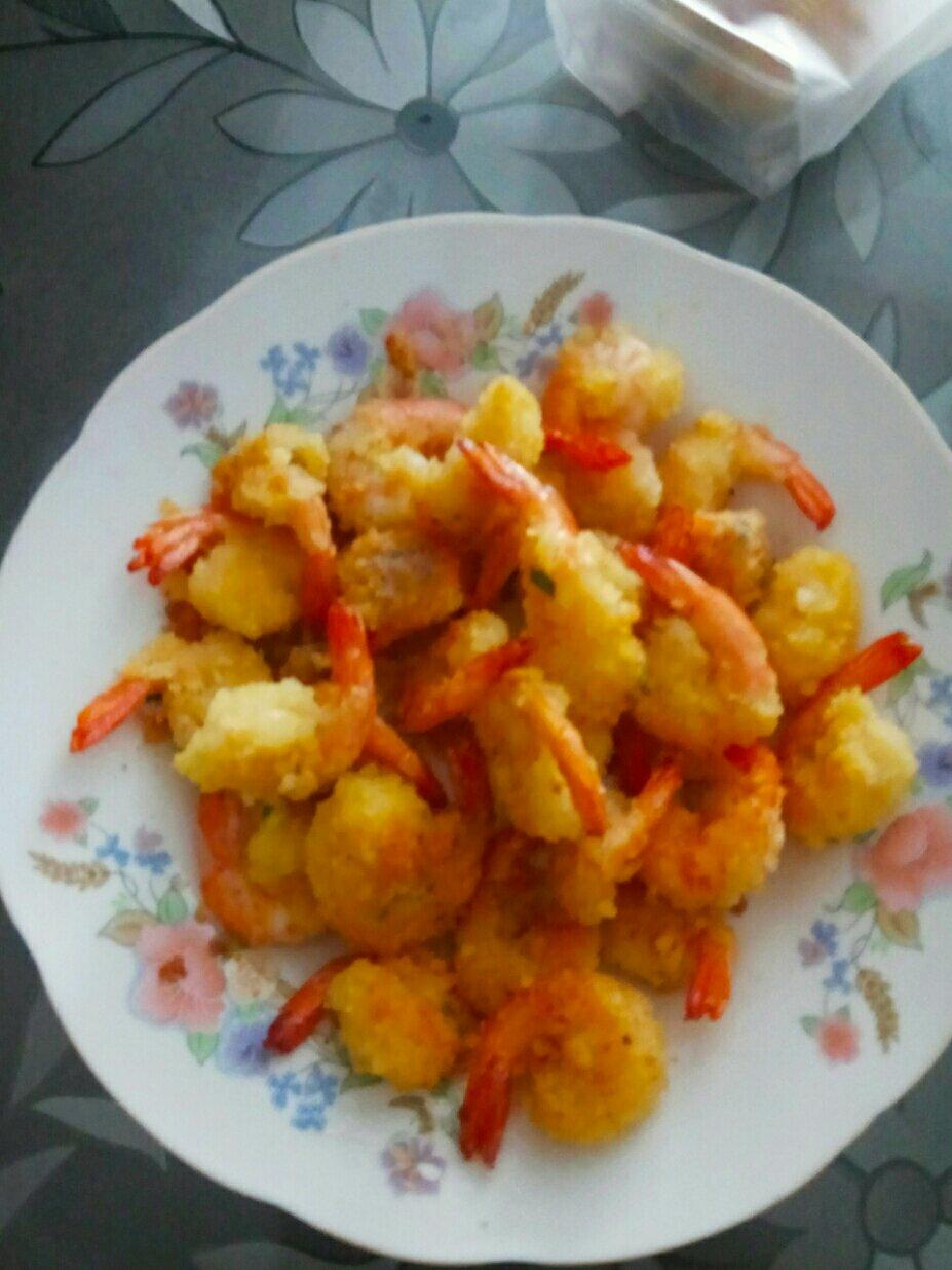面包糠炸虾