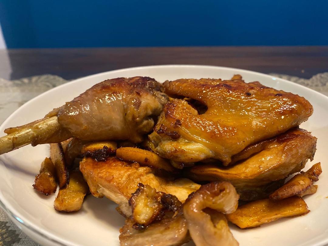 不用烤箱的姜煎鸡的做法