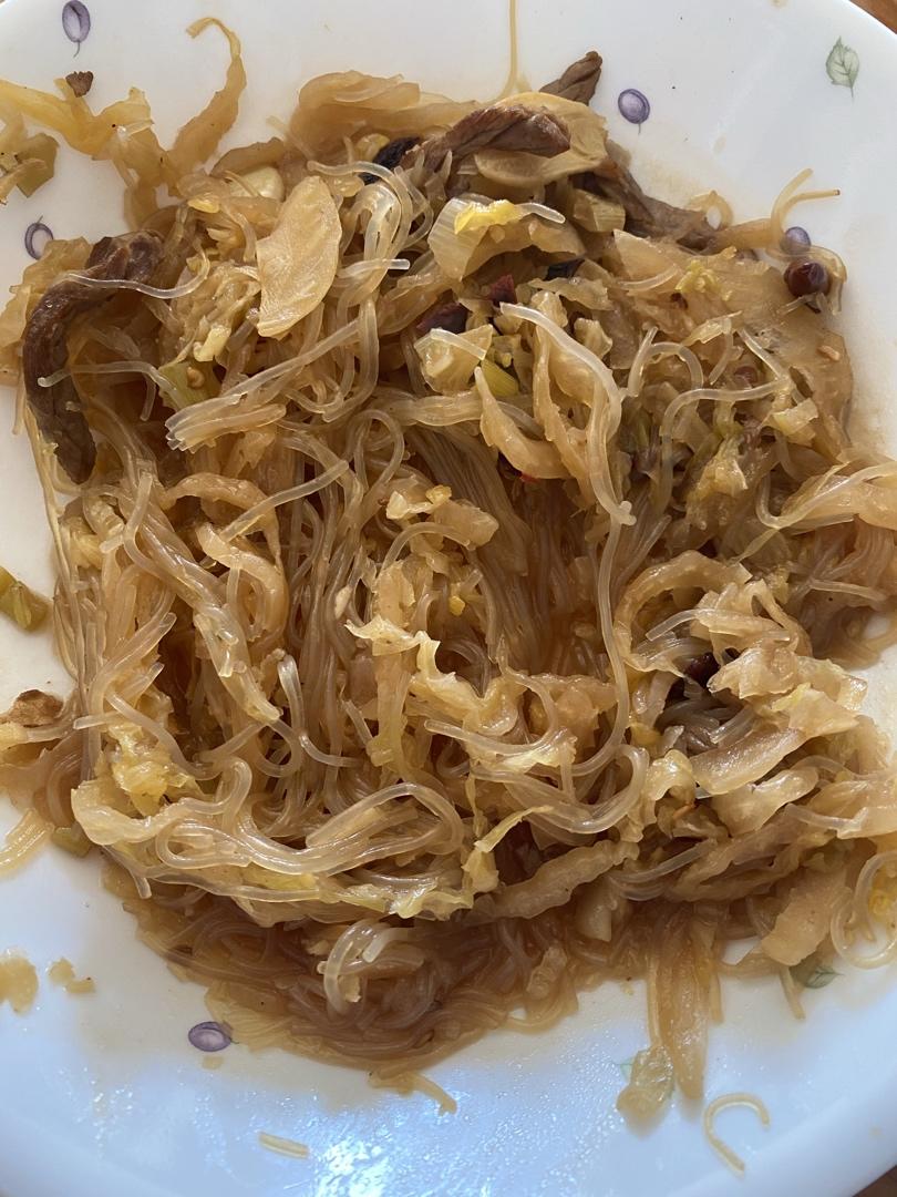 宗姐做的酸菜炒粉条