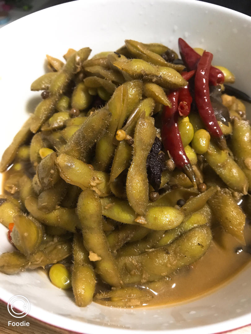 卤毛豆（麻辣味）