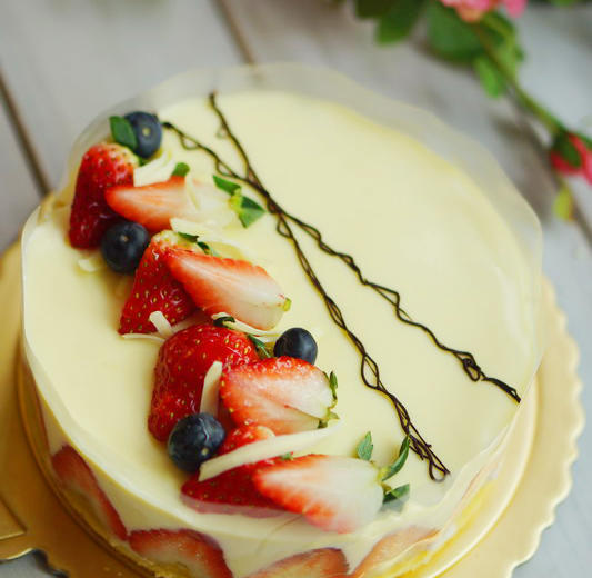 送给同事的生日蛋糕：La fraisier 草莓芙蕾杰蛋糕的做法