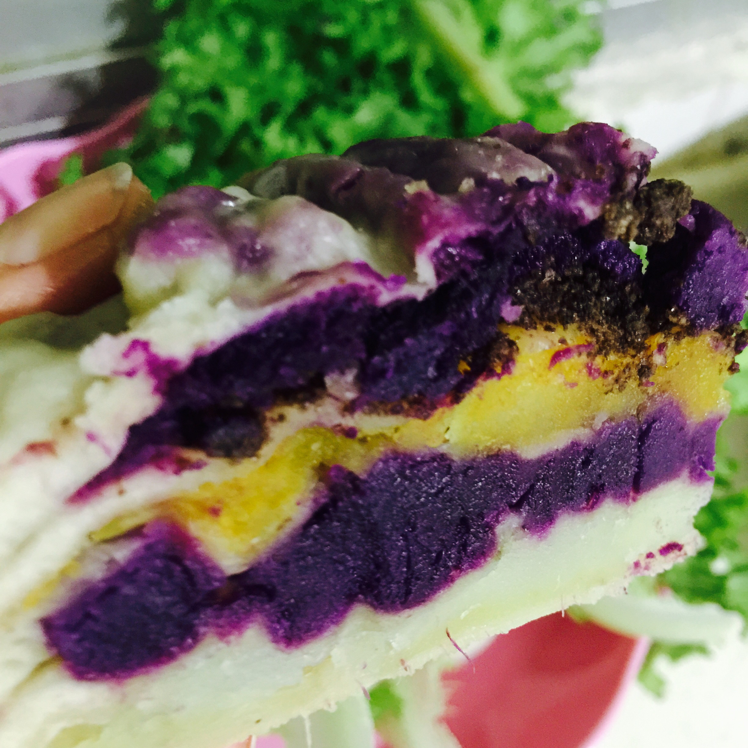 紫薯南瓜双色发糕